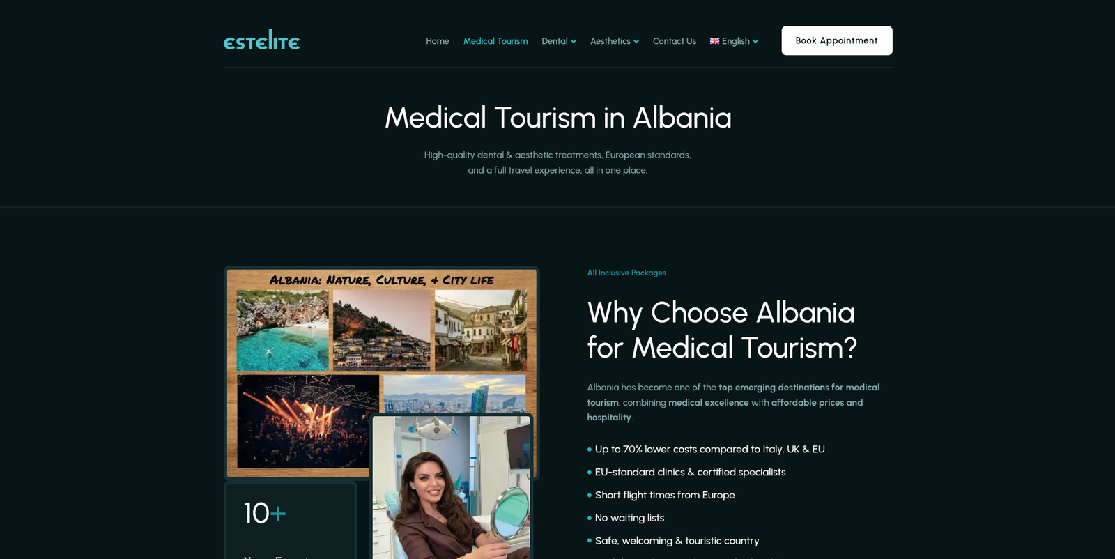 Estelite Medical Center project screenshot
