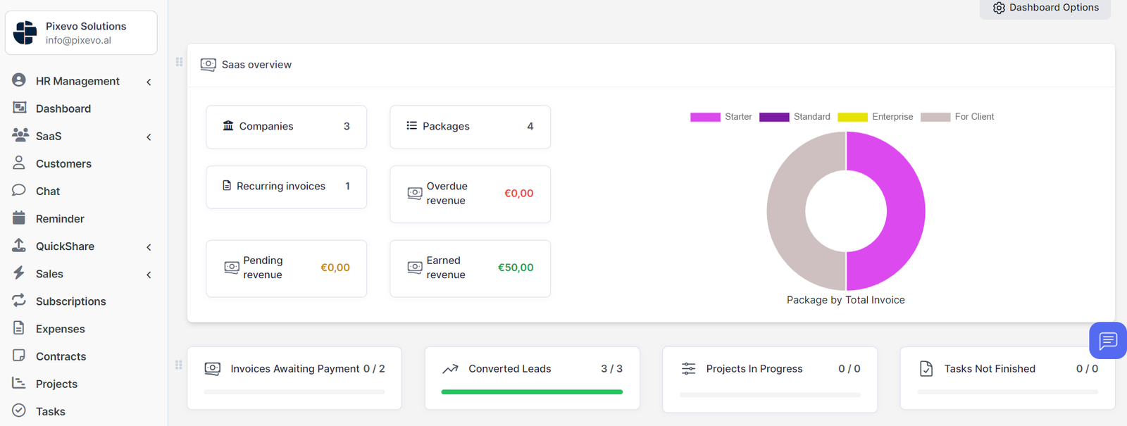 Pixevo Cloud project screenshot