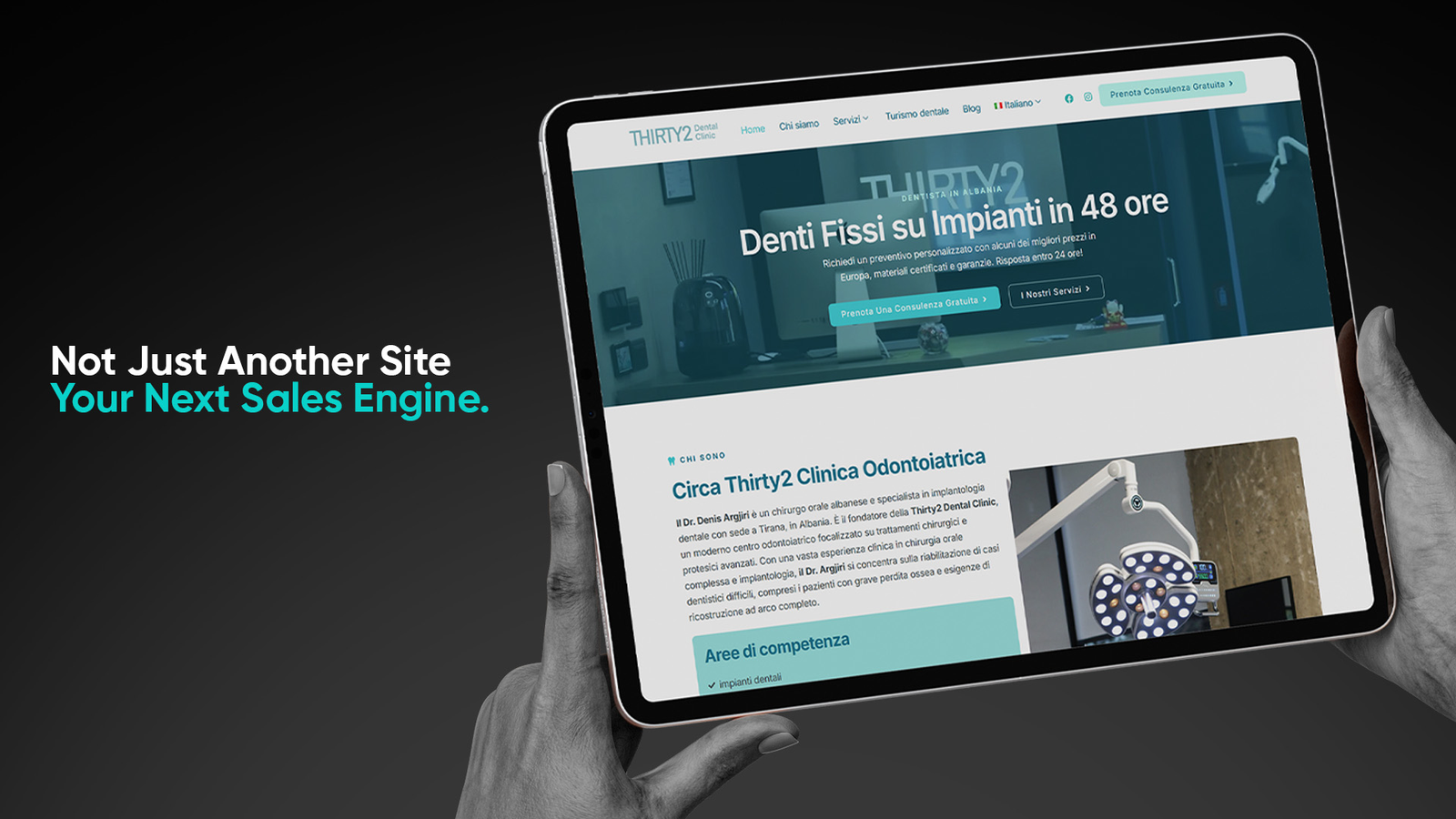 Thirty2 Dental Tourism full website page